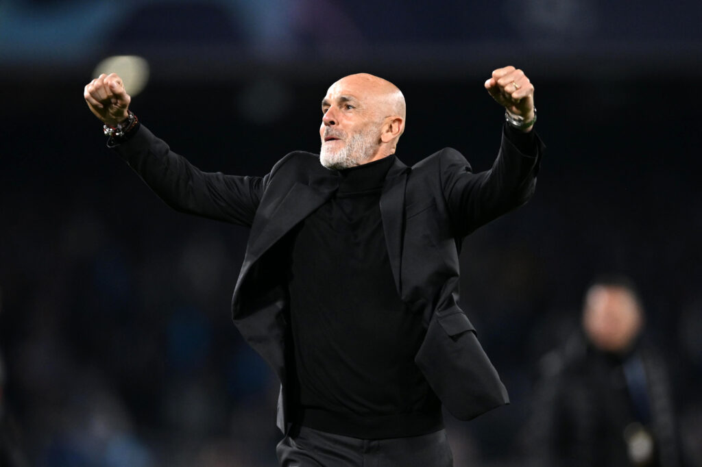 Stefano Pioli, allenatore Milan, dopo la partita con il Napoli