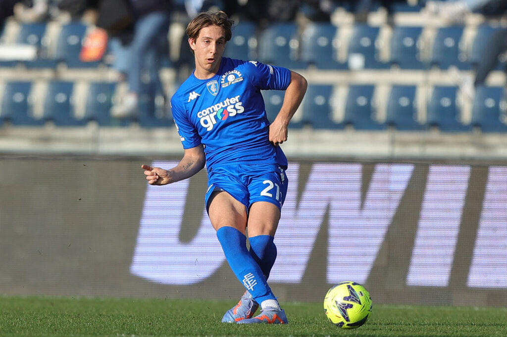 Jacopo Fazzini, calciatore dell'Empoli (getty images)