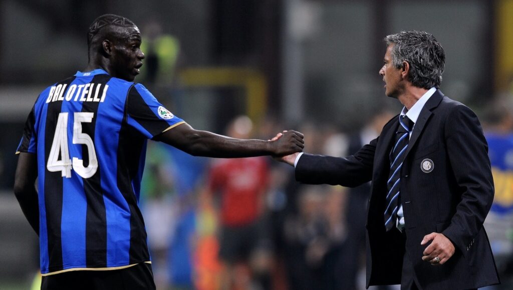 Balotelli Mourinho Inter