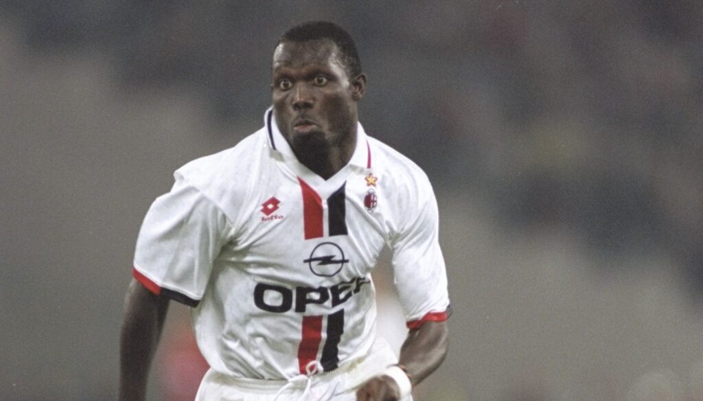 George Weah AC Milan Roma-Milan 1-2 Serie A 1995-1996