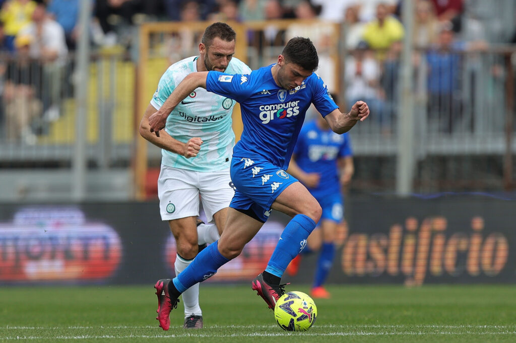 Nicolò Cambiaghi, attaccante dell'Empoli (getty images)