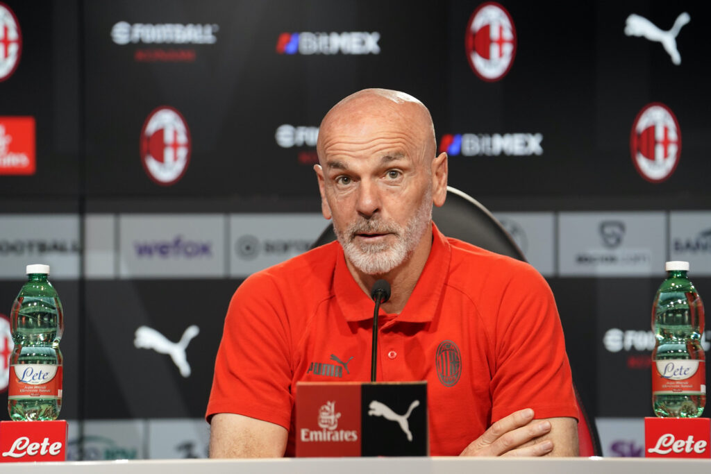 Stefano Pioli AC Milan conferenza stampa Milanello