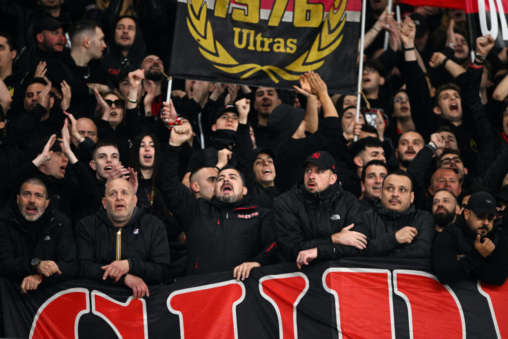 Curva Sud Milano AC Milan Napoli-Milan Champions League 2022-2023