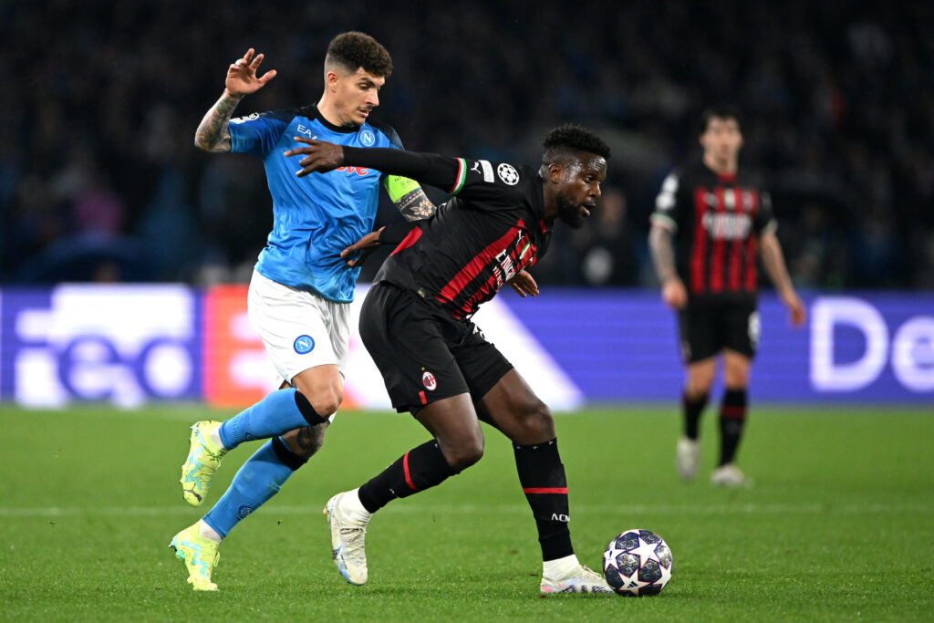 Origi Di Lorenzo AC Milan Napoli-Milan Champions League 2022-2023