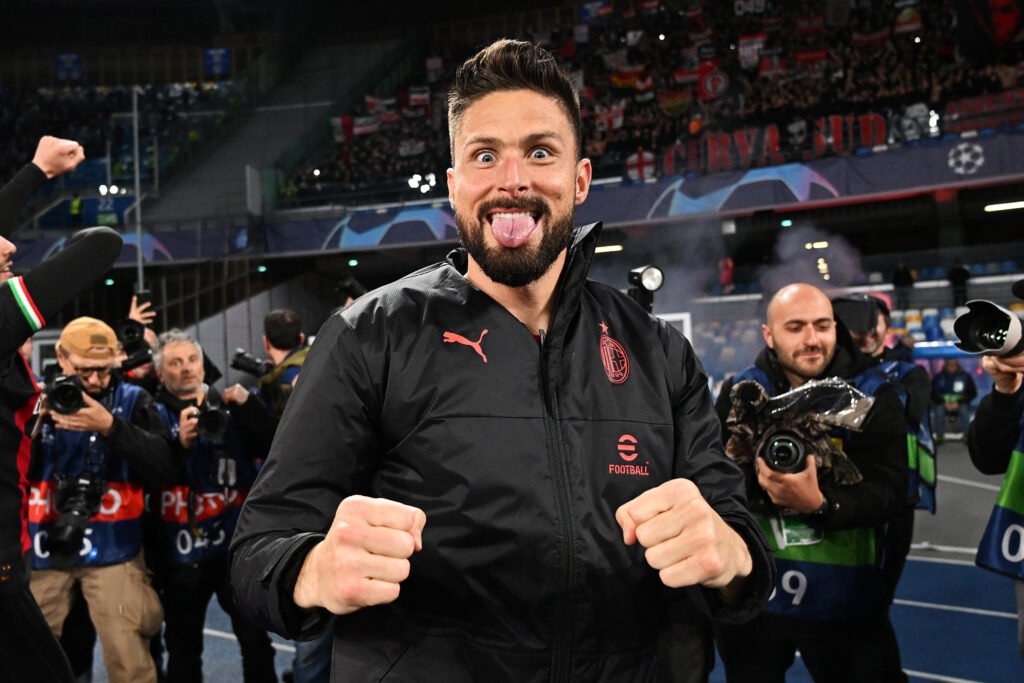 Olivier Giroud, attaccante del Milan (getty images)