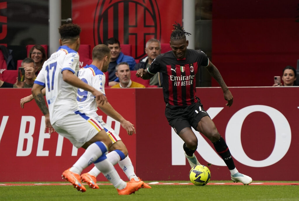 Rafael Leao, attaccante Milan contro Lecce
