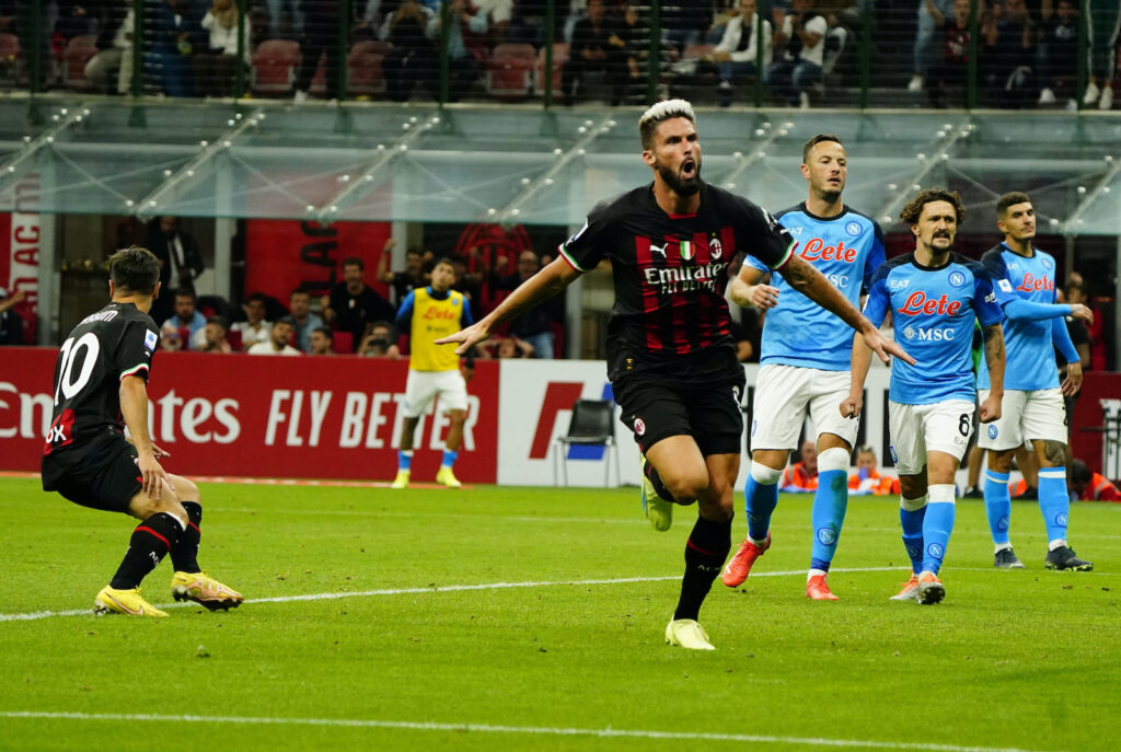 Olivier Giroud AC Milan Milan-Napoli 1-2 Serie A 2022-2023