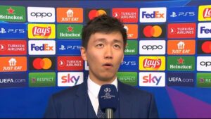 Zhang Milan Inter derby Champions League