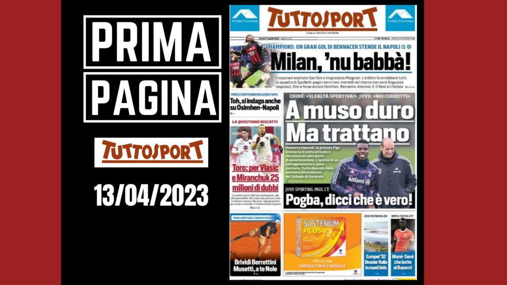 Prima pagina Tuttosport: "A muso duro. Ma trattano"