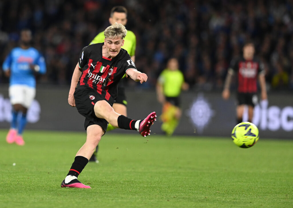 Alexis Saelemaekers, calciatore del Milan (getty images)