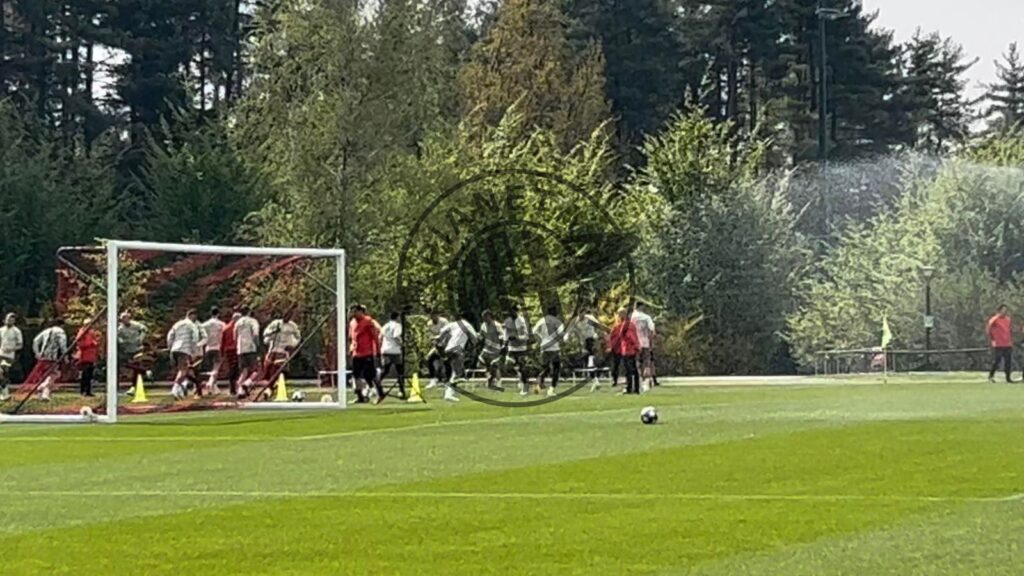 allenamento Milanello rifinitura Milan-Napoli Champions League