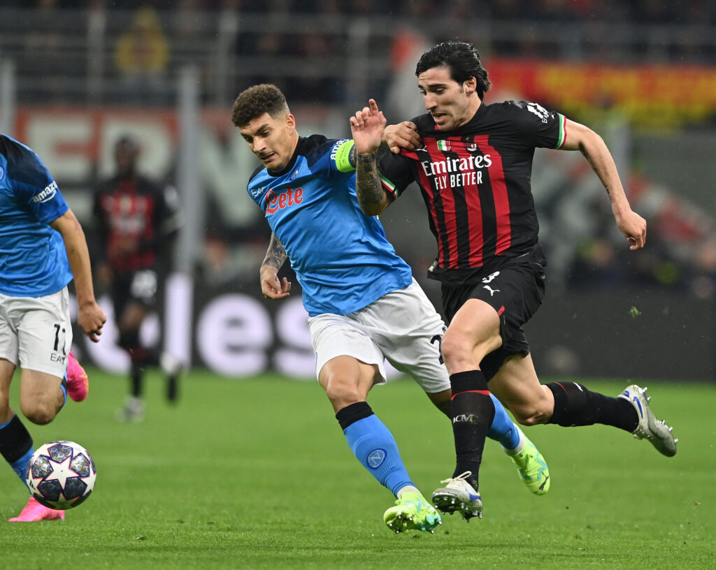 Giovanni Di Lorenzo e Sandro Toanli, qui in Milan-Napoli (getty images)