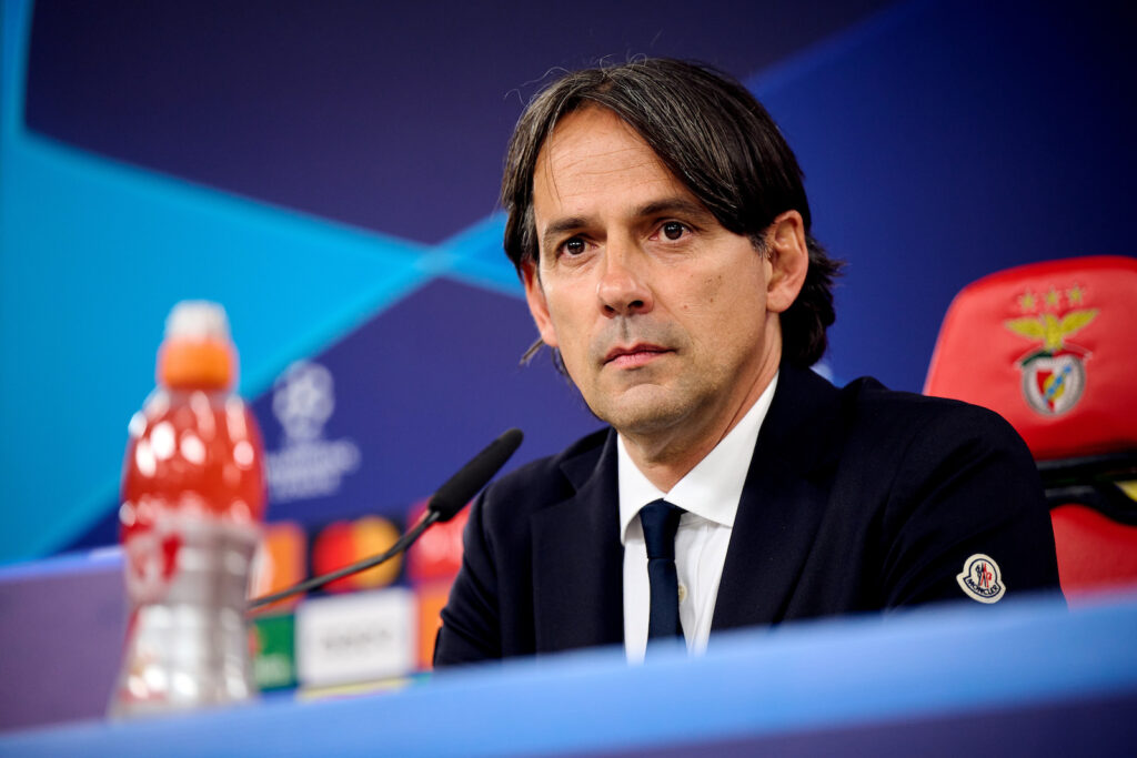 Simone Inzaghi conferenza stampa Benfica-Inter Champions League 2022-2023