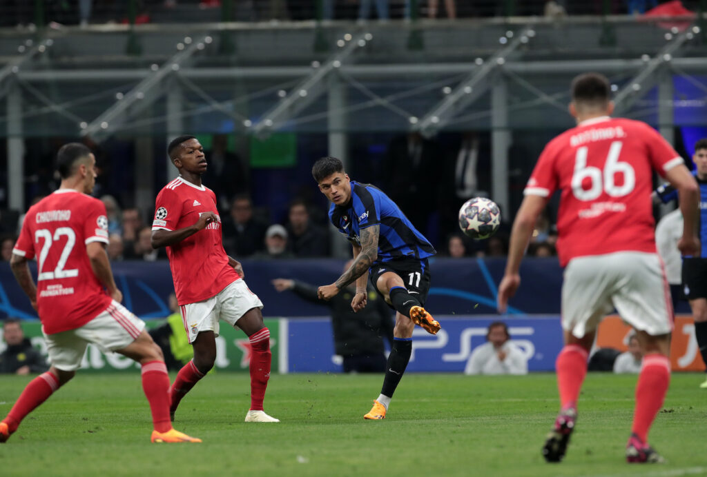 gol Correa Inter-Benfica 3-3 Champions League 2022-2023