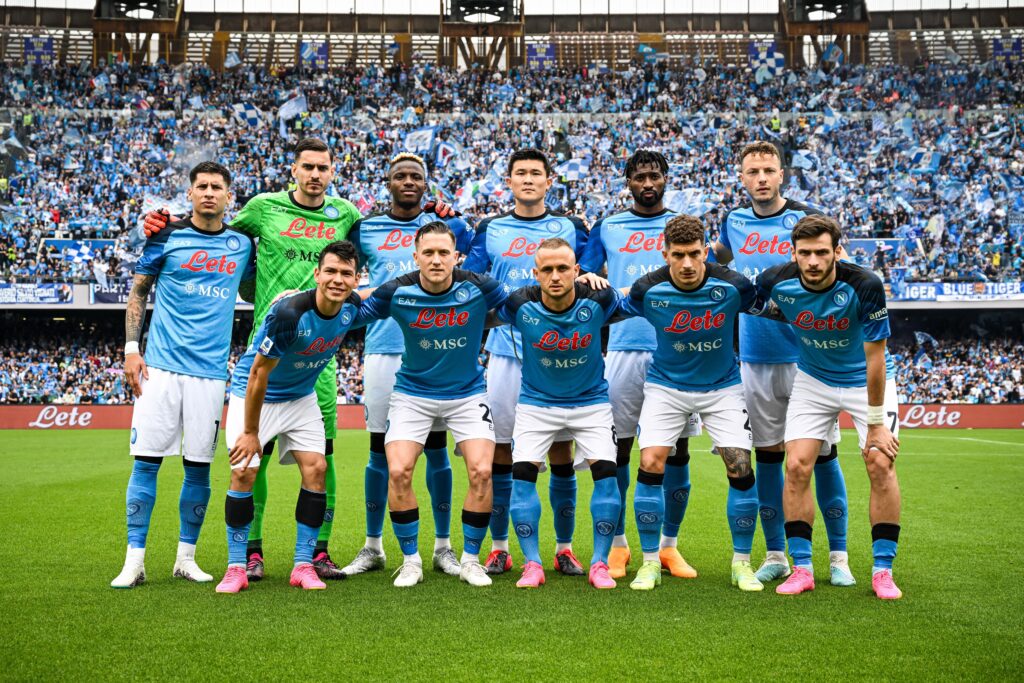 Napoli, qui poco prima del match contro la Salernitana (getty images)