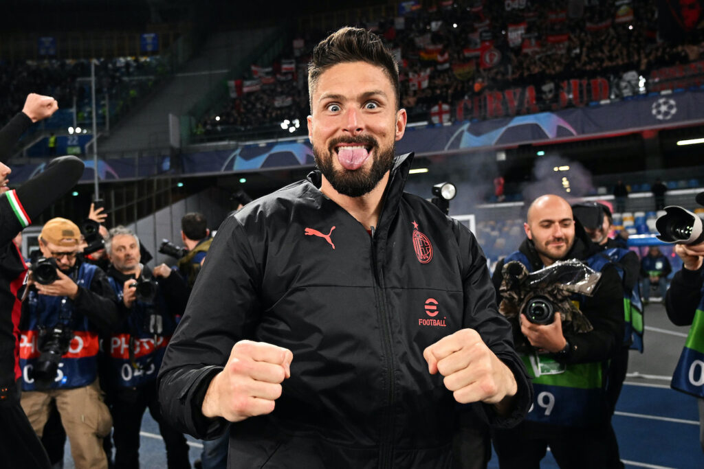 Olivier Giroud AC Milan Napoli-Milan 1-1 Champions League 2022-2023