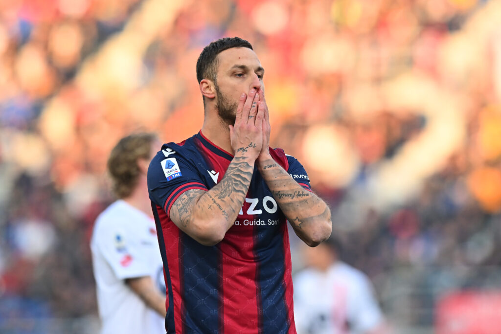 Marko Arnautovic, attaccante del Bologna (getty images)