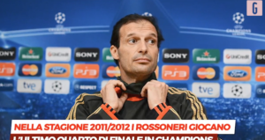 Milan, l'ultima volta ai quarti di Champions: la sfida col Barcellona | VIDEO (screen Gazzetta.it)