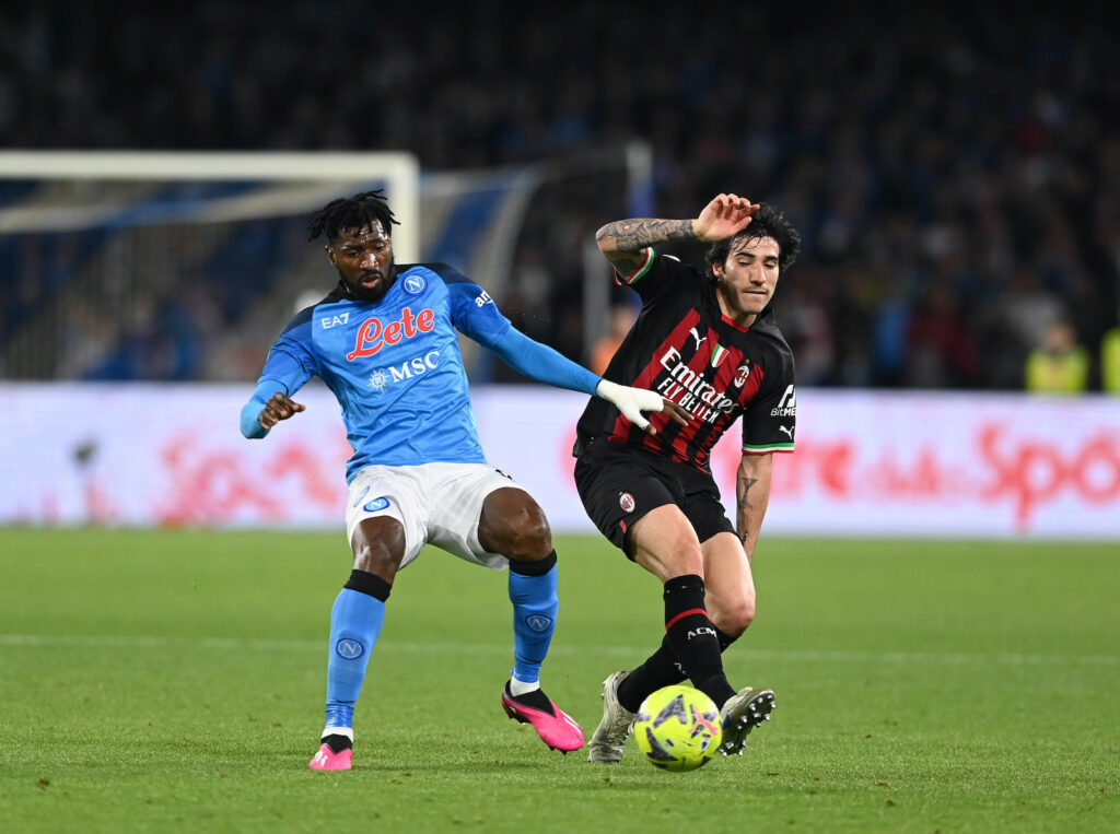 Sandro Tonali AC Milan Napoli-Milan 0-4 Serie A 2022-2023
