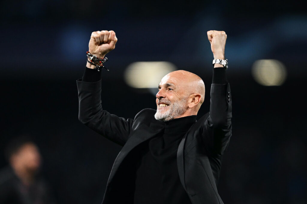 Stefano Pioli AC Milan Napoli-Milan 1-1 Champions League 2022-2023
