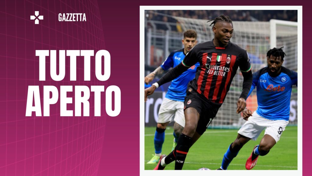 Rafael Leao, qui durante Milan-Napoli (getty images)