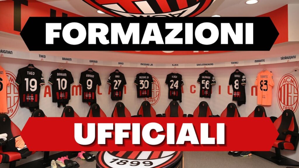 Le formazioni ufficiali di Milan-Lecce (Serie A 2022-2023)