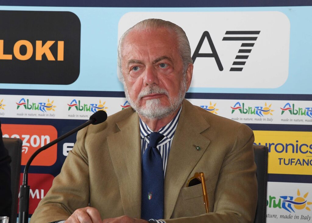 Aurelio De Laurentiis, presidente del Napoli (getty images)