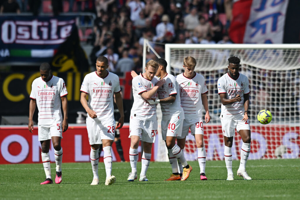 esultanza Pobega AC Milan Bologna-Milan 1-1 Serie A 2022-2023