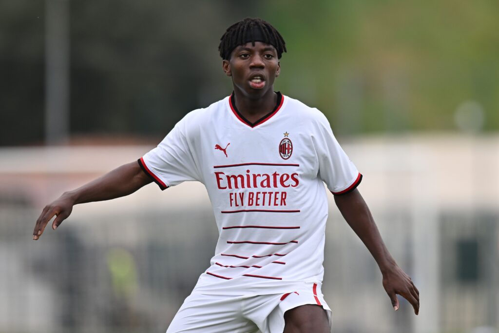 Victor Eletu, centrocampista del Milan primavera (getty images)