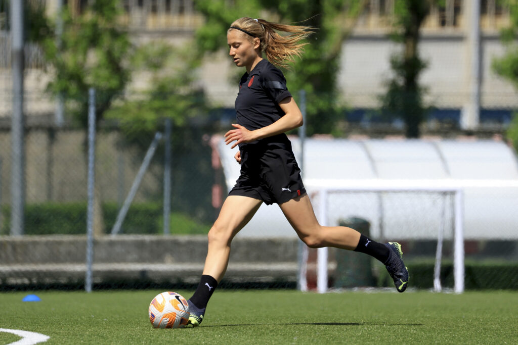 Michaela Dubcova, calciatrice del Milan Femminile (getty images)