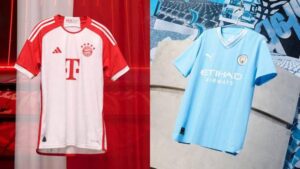 nuova prima maglia Bayern Monaco Manchester City 2023-2024