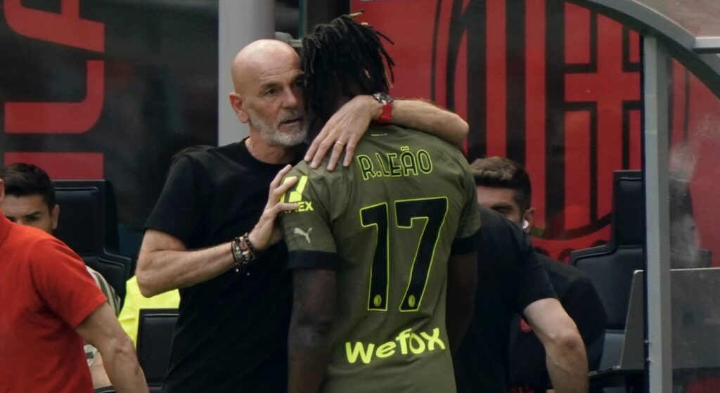 Pioli Leao AC Milan Milan-Lazio 2-0 Serie A 2022-2023