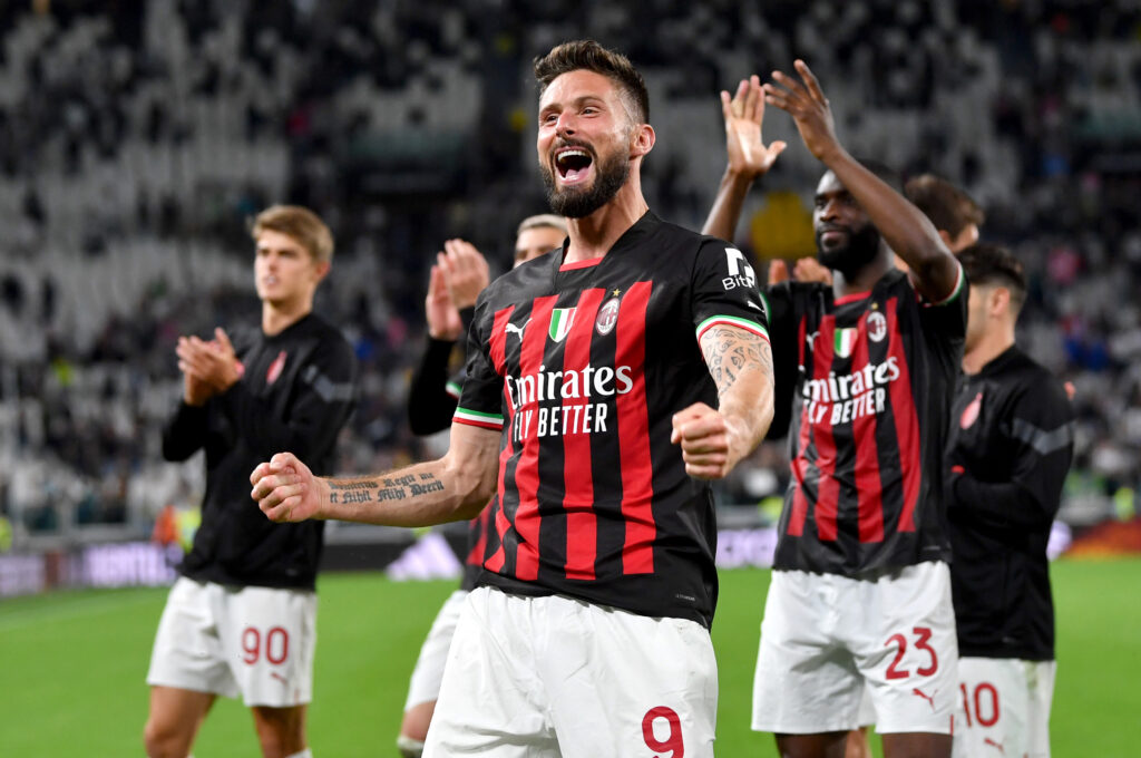 Olivier Giroud, attaccante del Milan (getty images)