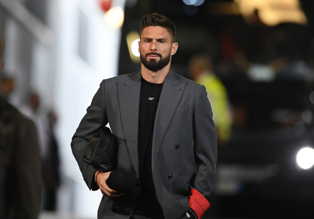 Olivier Giroud, attaccante del Milan (getty images)