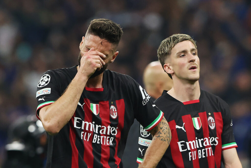 Giroud Saelemaekers AC Milan derby Inter-Milan 1-0 Champions League 2022-2023