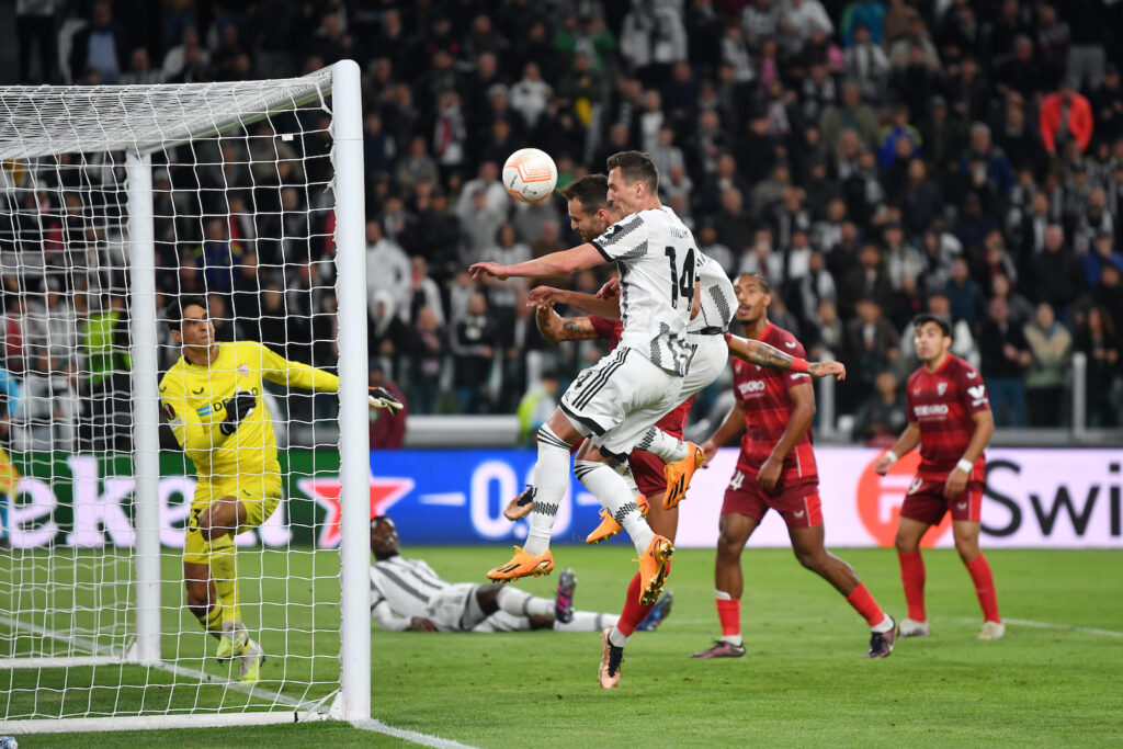 gol Federico Gatti Juventus-Siviglia 1-1 Europa League 2022-2023