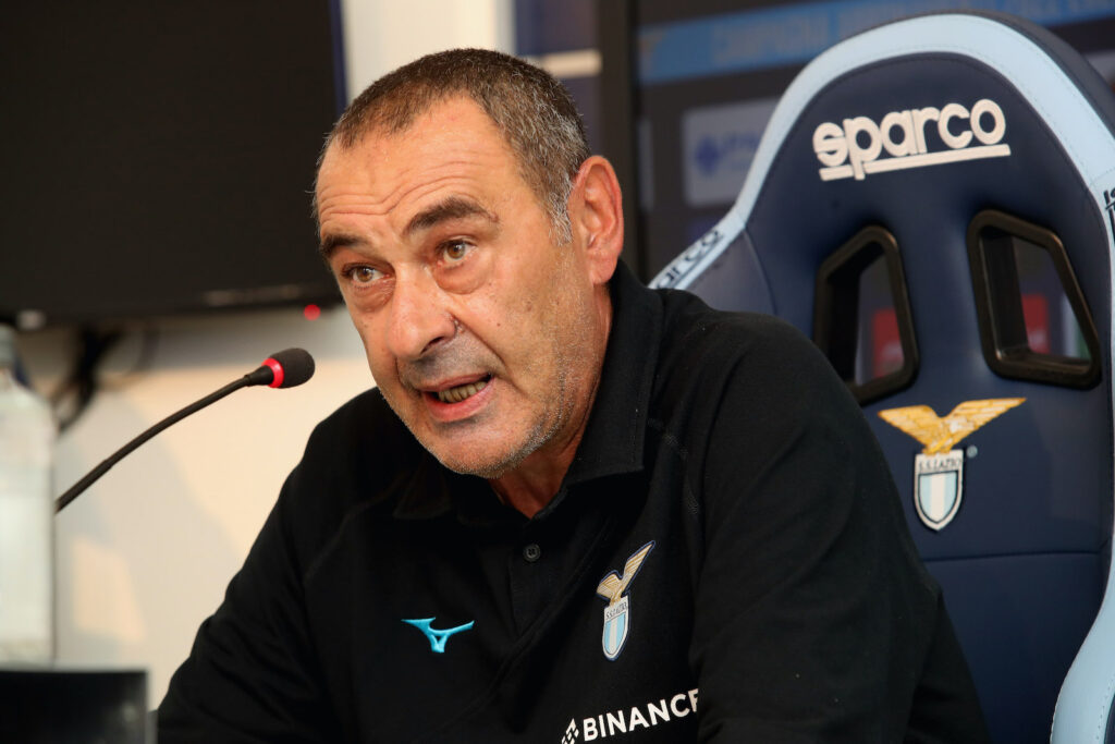 Maurizio Sarri SS Lazio conferenza stampa