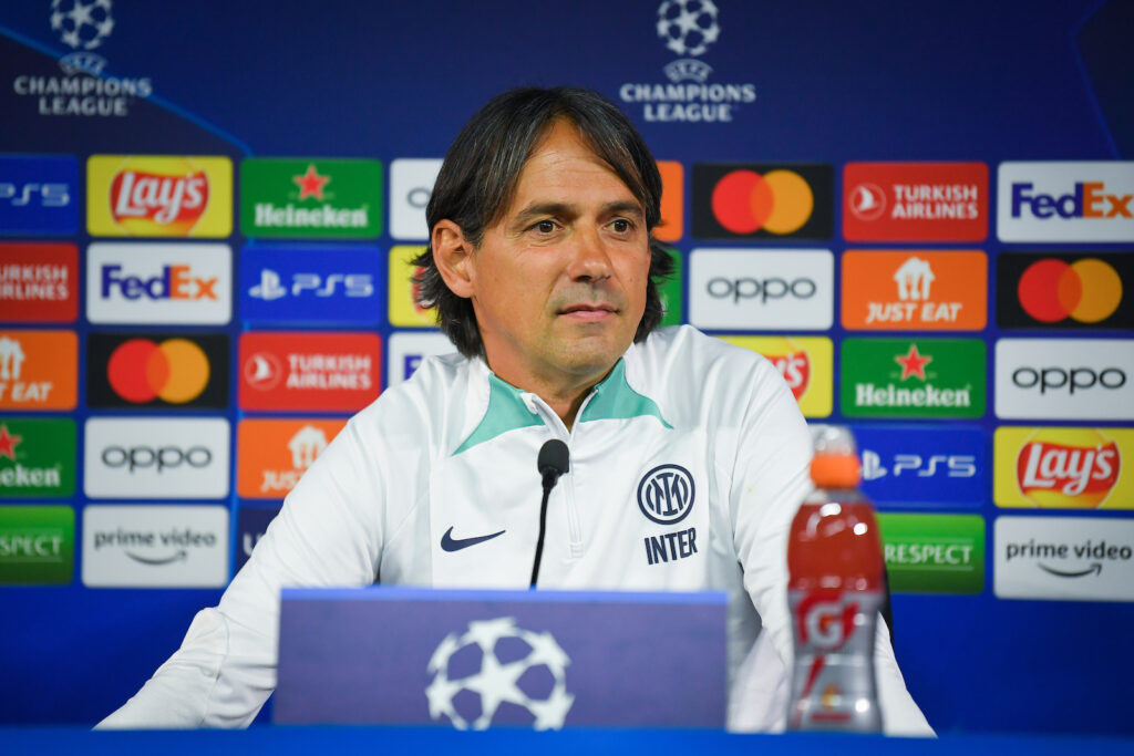 Simone Inzaghi Inter conferenza stampa derby Milan-Inter Champions League 2022-2023