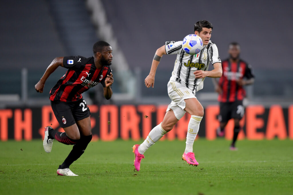Tomori Morata Juventus-Milan 0-3 Serie A 2020-2021