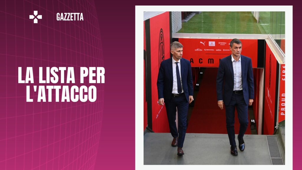 Paolo Maldini e Frederic Massara (dirigenti AC Milan), responsabili delle operazioni di calciomercato dei rossoneri