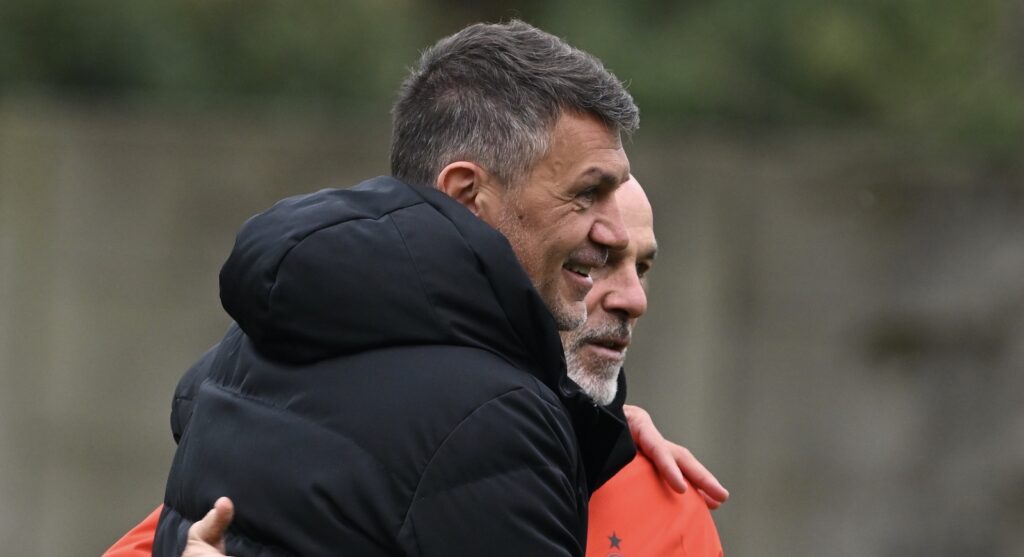 Maldini Pioli AC Milan allenamento Milanello