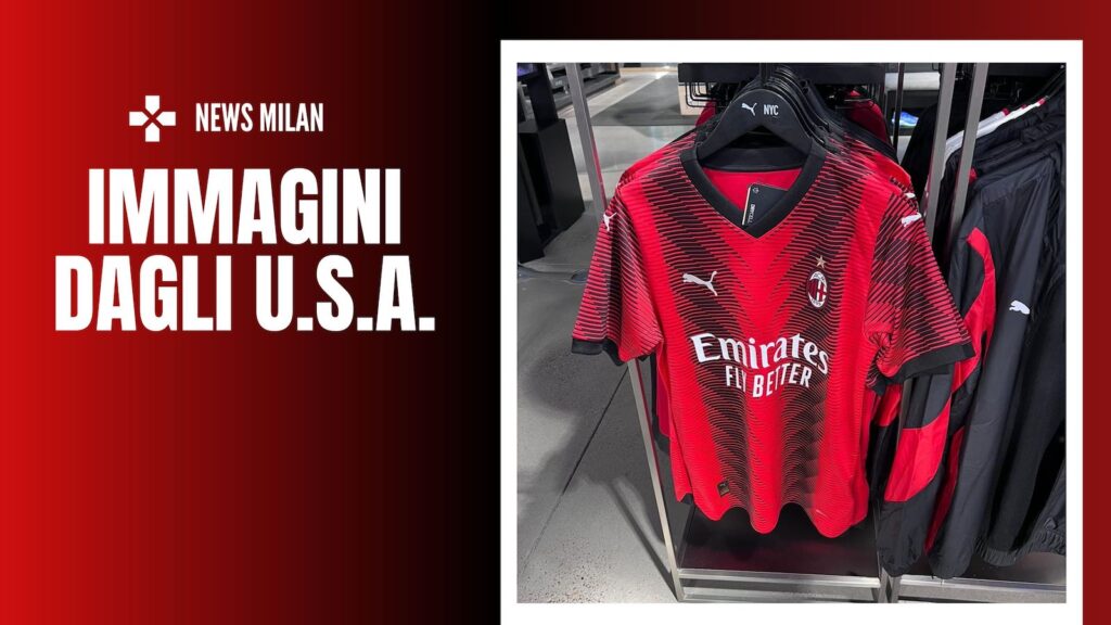 nuova prima maglia Milan 2023-2024