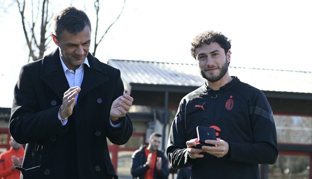 Maldini Calabria AC Milan allenamento Milanello