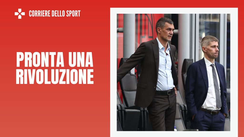 Paolo Maldini e Frederic Massara (dirigenti AC Milan), responsabili delle operazioni di calciomercato dei rossoneri