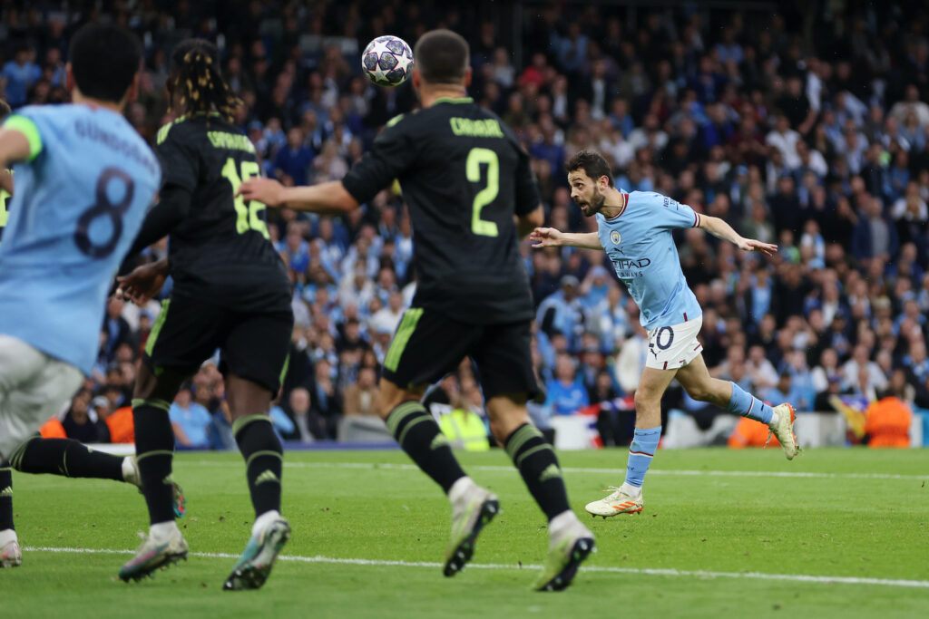 gol Bernardo Silva Manchester City-Real Madrid 4-0 Champions League 2022-2023