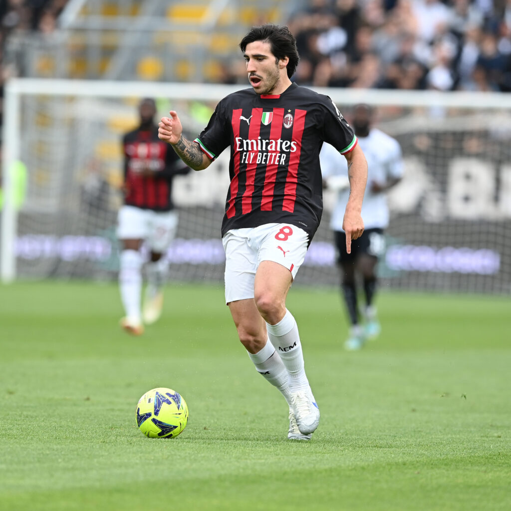 Sandro Tonali, centrocampista del Milan