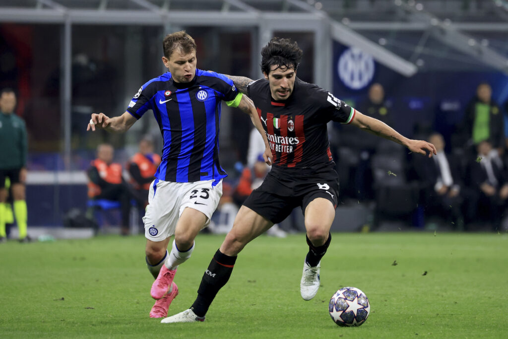 Barella Tonali derby Milan-Inter 0-2 Champions League 2022-2023