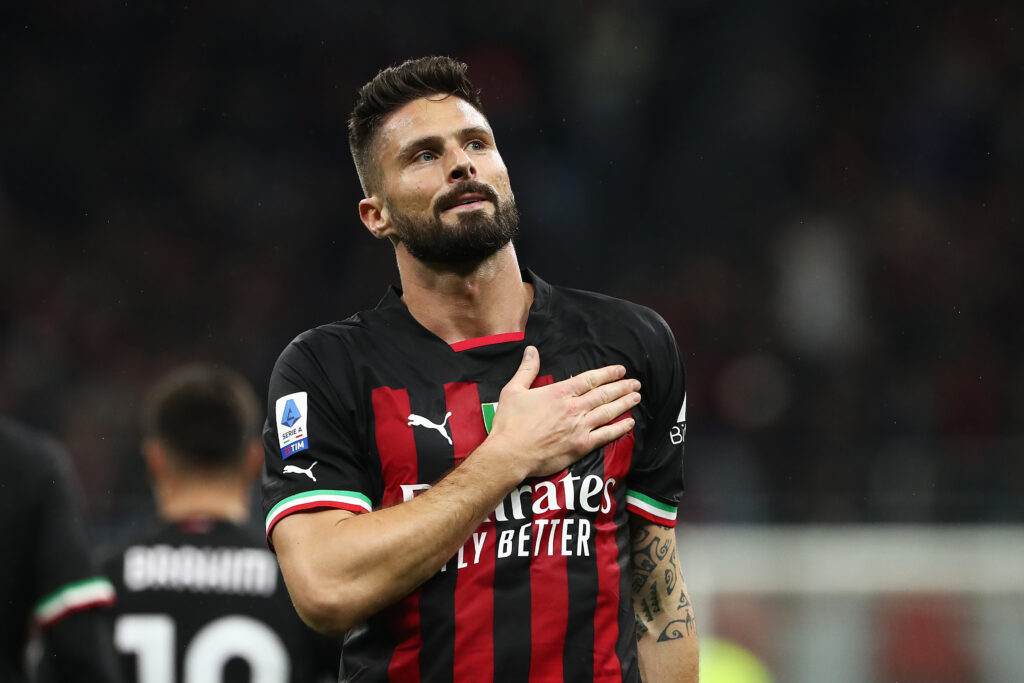 Olivier Giroud, attaccante del Milan