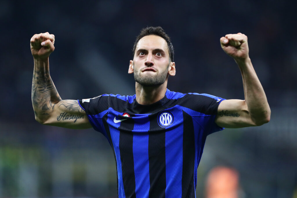 Hakan Calhanoglu Inter derby Inter-Milan 1-0 Champions League 2022-2023