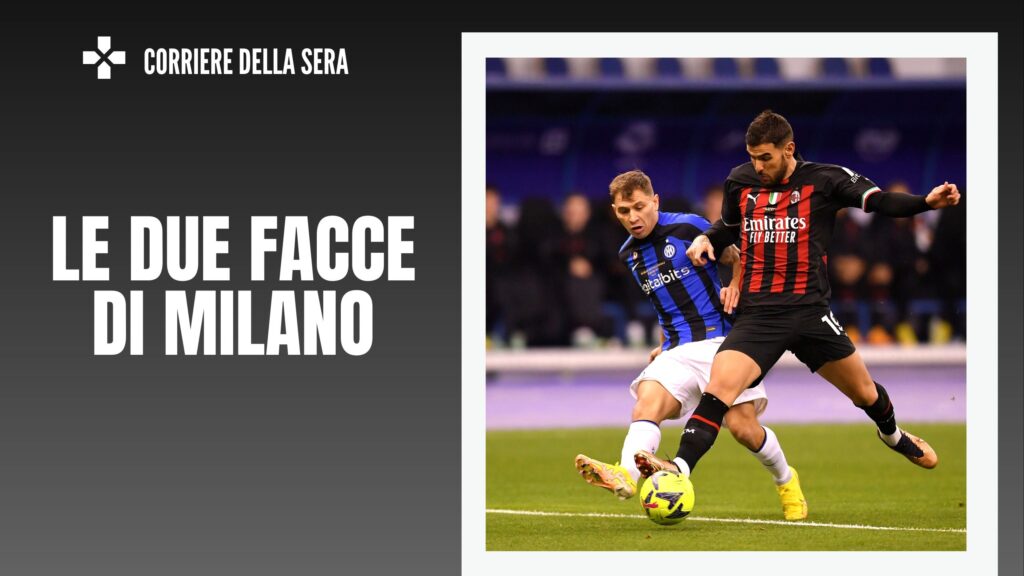 Barella e Theo Hernandez, calciatori Inter e Milan